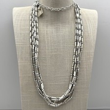 Chicos necklace silver for sale  Charleston