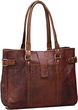 Bolsa tote feminina vintage de couro genuíno ombro grande bolsa de mão para laptop bolsa de trabalho comprar usado  Enviando para Brazil