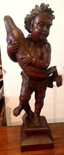 1640 holzskulptur putto gebraucht kaufen  Selm