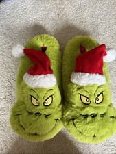 Grinch christmas slippers for sale  BANBURY