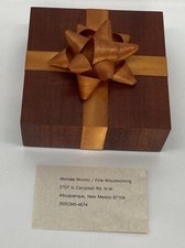 Raro Coração Roxo, Pao Cetin, Imbuia, Caixa de Bugigangas de Madeira de Ébano Michael Mocho 1992 comprar usado  Enviando para Brazil