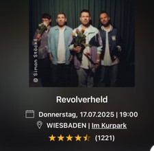 Karten revolverheld konzert gebraucht kaufen  Miltenberg