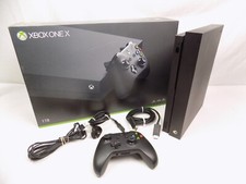 Console preto Xbox One X 1TB como novo na caixa + controle + cabos + HDMI comprar usado  Enviando para Brazil