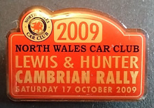 Distintivo de clube de carro Cambrian Rally Lewis & Hunter - 17 de outubro de 2009 - North Wales (4) comprar usado  Enviando para Brazil