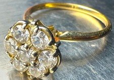 cz cluster gold ring 14k for sale cz cluster gold ring 14k for sale Conklin
