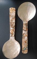 Perlmutt salatbesteck 24cm gebraucht kaufen  Köln