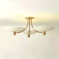 Pingente de teto vintage Sputnik 3 luminárias montagem embutida meados do século moderno latão bruto comprar usado  Enviando para Brazil
