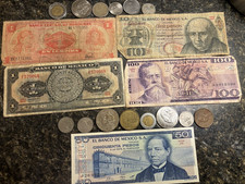 ~venta inmobiliaria~. COLECCIÓN DE MONEDAS / LOTE de billetes y billetes de papel de MÉXICO segunda mano  Embacar hacia Mexico