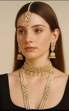 Kundan pearl mala for sale  BIRMINGHAM