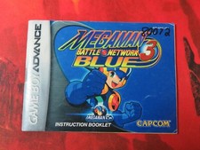Nintendo Gameboy Advance GBA Manual Megaman Battle Network 3 Azul, usado comprar usado  Enviando para Brazil