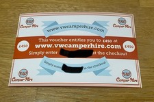 Campervan hire holiday for sale  BASINGSTOKE