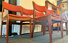 Dining chairs teak for sale  CORBY