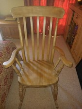 Solid beech rocking for sale  BEDFORD
