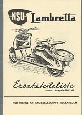 Ersatzteileliste nsu lambretta gebraucht kaufen  Denzlingen