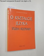 O ksztalcie jezyka. Studia i rozprawy. Boguslaw, Wyderka: na sprzedaż  Wysyłka do Poland