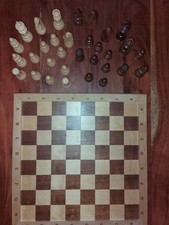 Schachspiel holz holzfiguren gebraucht kaufen  Bremen