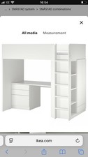 Småstadloft bed white for sale  DARLINGTON