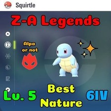 Usado, Pokemon ZA Legends - Shiny Squirtle Schiggy 6IV Lv 5 Best Nature [Alpha] comprar usado  Enviando para Brazil