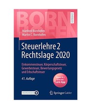Steuerlehre rechtslage 2020 gebraucht kaufen  Trebbin