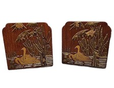 Golden swan bookends for sale  Colorado Springs