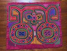 Vintage Mola Panamá Arte Folclórica Têxtil Abstrato Colorido #4 comprar usado  Enviando para Brazil