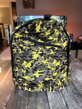 Mochila genuína SwissGear By Wenger amarela preta camuflada exército suíço volta às aulas comprar usado  Enviando para Brazil
