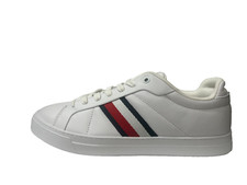 TOMMY Hilfiger icon court sapatos masculinos listras de couro Reino Unido 8 EUA 9 UE 42 REF SF405- comprar usado  Enviando para Brazil