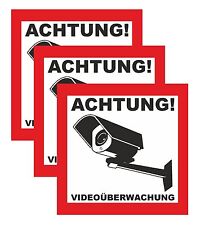 Aufkleber achtung videoüberwa gebraucht kaufen  Glienicke