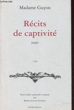 Récits captivité 1709 d'occasion Récits captivité 1709 d'occasion  Saint-Denis-de-Pile