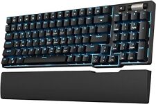 Teclado mecânico intercambiável RK ROYAL KLUDGE luz de fundo azul RK96 - Preto comprar usado  Enviando para Brazil