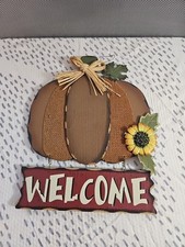 Wooden pumpkin welcome for sale  Hamilton