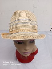 Striped straw fadora for sale  Pompano Beach