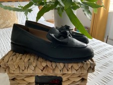 Black leather loafers for sale  HYDE