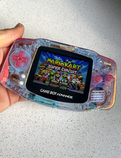 Nintendo Gameboy Advance GBA AGB IPS retroiluminado transparente iridescente Aurora perolada, usado comprar usado  Enviando para Brazil