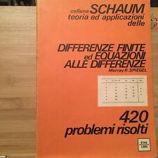 Schaum differenze finite usato  Milano