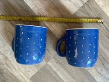 Trinkbecher keramik blau gebraucht kaufen  Pasewalk