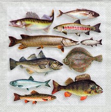 Servietten maritim fische gebraucht kaufen  Erfurt