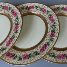 Conjunto 4 Placas Vintage BLACK KNIGHT 10" ROSAS ROSA "Geórgia" Bandas Incrustadas Douradas comprar usado  Enviando para Brazil