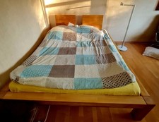 Massivholzbett eiche 160x200 gebraucht kaufen  Hamburg