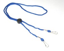 2 - Cordão de colar de corda trançada azul para porta-crachá de identificação, chave, etc comprar usado  Enviando para Brazil