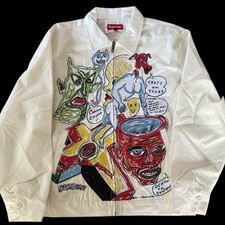 Usado, Jaqueta de trabalho Supreme x Daniel Johnston tamanho L 20SS BORDADA  comprar usado  Enviando para Brazil