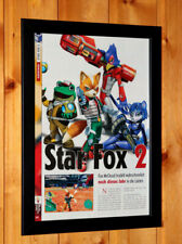 Star Fox 2 pôster pequeno muito raro/página de anúncio emoldurada GameCube Nintendo SNES, usado comprar usado  Enviando para Brazil