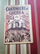 Canzoniere guerra 2gm usato  Visano