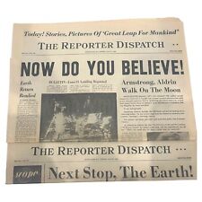 moon landing newspaper for sale  Boca Raton