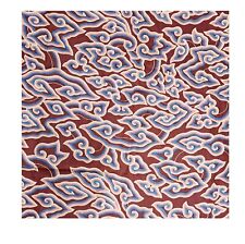 Usado, Vintage Impresso à Mão Nuvem Oriental Batik Design de Interiores Têxteis Indonésios comprar usado  Enviando para Brazil