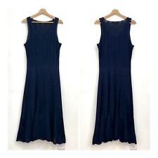 Vestido midi de malha Chevron de seda etiqueta preta Ralph Lauren novo sem etiquetas - Grande comprar usado  Enviando para Brazil