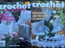 Crochet monthly magazines for sale  RIPLEY