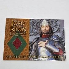 Cartão comercial camisa coroação Senhor dos Anéis O Retorno do Rei Aragorn comprar usado  Enviando para Brazil
