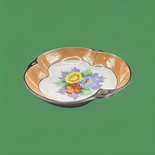 Antigo Prato/tigela de doces Noritake porcelana pintada à mão floral brilho trevo comprar usado  Enviando para Brazil