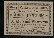 Notgeld lutter barenberge gebraucht kaufen  Berlin